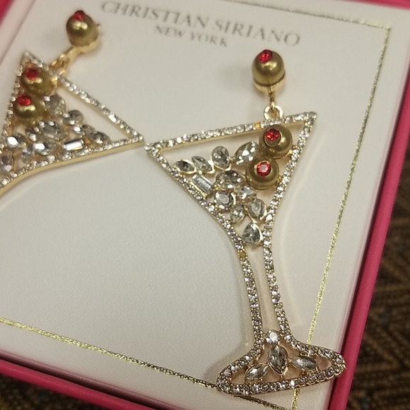 Martini with olives gem stud NIB - Picture 2 of 4